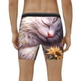 thumbnail image 4 of Disketp Warm Sunflower Sleeping Cat Men's Boxer Briefs Men’s Underwear Boxer Briefs for Men, 4 of 7