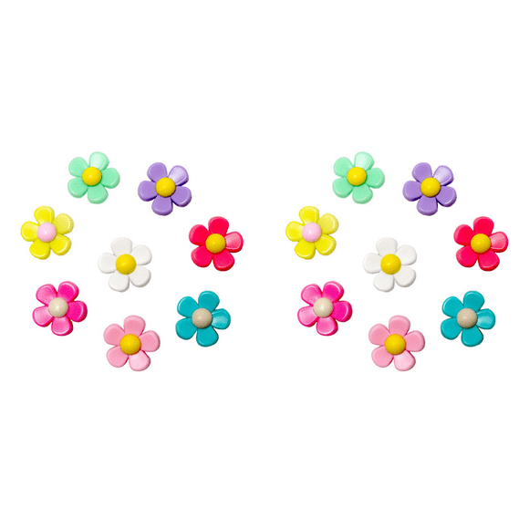 Flower Charm Accessories for Bogg Bags and Simply Southern Tote, Beach Tote Beach Bag Accessories(16PCS),16 x Beach Tote,Photo Color