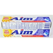 Aim Tartar Control Anticavity Fluoride Toothpaste Gel - 5.5 Ounce (Pack of 2)