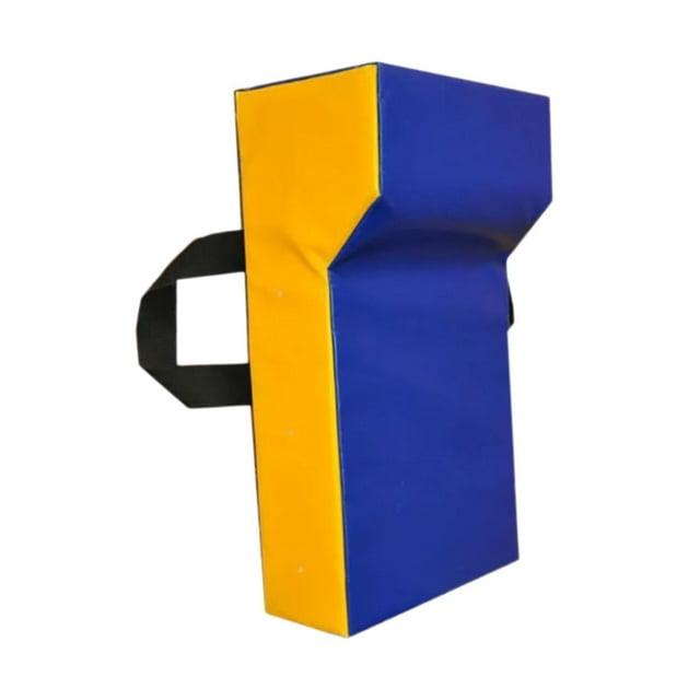 Ruiboury Wedged Football Tackle Shield Portable Gift Training Outdoor Competition for Blue Yellow Adults