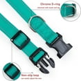 thumbnail image 3 of YSTINNG Reflective Dog Collar with Buckle Adjustable Safety Nylon Collars for Small Medium Large Dogs, Teal XXS YD72-115, 3 of 7