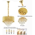 thumbnail image 7 of MONIPA Modern Gold Electric Crystal Pendant Chandelier, 7 of 7