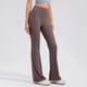 thumbnail image 5 of Pincandy Women's Solid Color High Waist Elastic Waist Yoga Pants, Flared Hem, Casual & Fitness Activities, 5 of 5