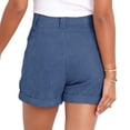 thumbnail image 3 of Pantalones cortos sueltos, pantalones cortos para mujer, pantalones cortos de cintura media, pantalones para mujer, compactos y livianos, 3 of 5