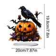 thumbnail image 3 of Fmbmuo Cute Halloween Pumpkin Figurine Acrylic Ornament Halloween Themed Desktop Decoration for Spooky Ambiance,Multicolor, 3 of 5