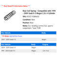thumbnail image 2 of Rear Coil Spring - Compatible with 1999 - 2009 Saab 9-5 Wagon 2.3L 4-Cylinder 2000 2001 2002 2003 2004 2005 2006 2007 2008, 2 of 2