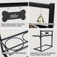 thumbnail image 5 of Adjustable Elevated Dog Bowl with Raised Dog Bowl Holder for Large And Medium Dogs, Metal Dog Bowl with Two Stainless Steel Dog Food Bowls, 5 of 5