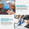 thumbnail image 3 of Tutuviw Microfiber Glass Cleaning Cloths 12*16 inches Microfiber Cloth Streak Free Lint Free Quickly Clean Windows, Windshields, Mirrors, and Stainless Steel- 5 Pack(Blue), 3 of 8