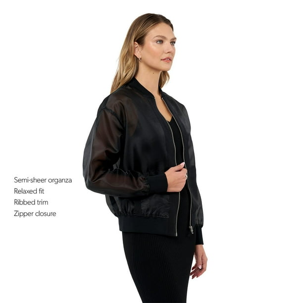 Edited by Remi Bader Women's Sheer Bomber Jacket - Samsclub.com