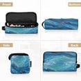 thumbnail image 5 of Hair Tool Organizer Bag with Heat Resistant Mat Removable Travel Storage Case for Hot Air Brushes Curling Irons Ocean Surface, 5 of 8