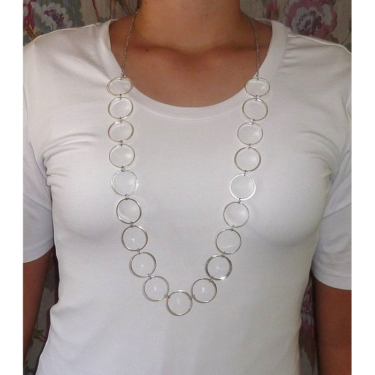 3 Charm Message Pack, Fashion Lanyard Necklace, Women's Super Strong Chain Lanyard For ID Badge Holder And Keys, 34\" Long (Women Are Awesome - Magnetic Breakaway