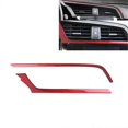 thumbnail image 5 of ABS Red Carbon Fiber Middle Outlet Cover Trim Decor Sticker for 10Th Gen 2016 2017 2018 2019(LHD), 5 of 5