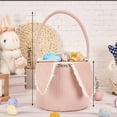 thumbnail image 2 of Easter Bunny Basket Bags with Rabbit Ears, Cute Easter Buckets for Egg Hunts, Candy Storage, and Decorations, Reusable Tote for Kids & Adults, 2 of 6