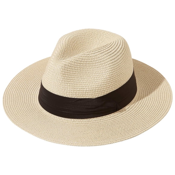 Sombrero JOYEBUY con pajita de verano plegable, Fedora UPF50, color caqui