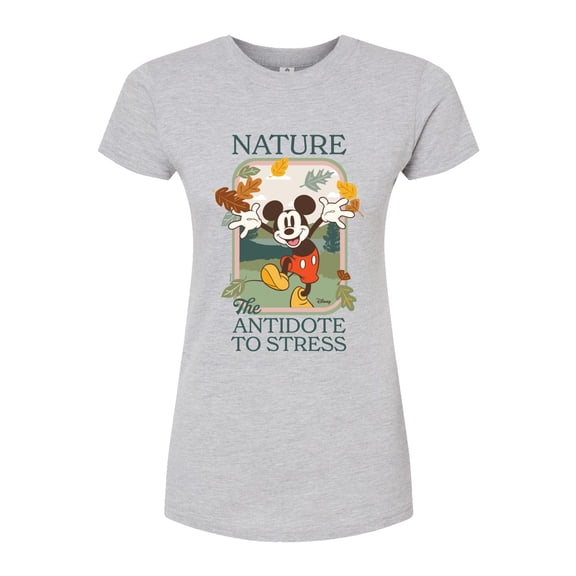 Disney - Nature The Antidote To Stress - Juniors Fitted Graphic T-Shirt