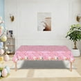 thumbnail image 5 of Bfogop Easter Tablecloth Happy Easter Bunny Table Cover, Disposable Plastic Rectangle Flower Colorful Eggs Table Cloth for Spring Day Party Supplies Favors, 54 x 108 Inch, 5 of 5