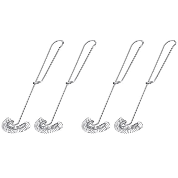 4 Pieces Whisk Egg Small Whisk Whipper Stainless Steel Egg Whisk Flat Spring Coil Whisk Egg Frother, Milk and Egg Beater