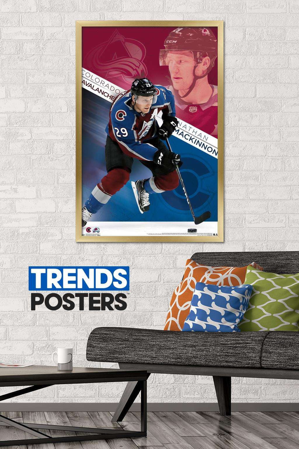 NHL Colorado Avalanche - Nathan Mackinnon Wall Poster, 22.375" x 34", Framed