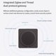 thumbnail image 4 of Matsuzay Timbre inteligente con tonos de llamada de 95 dB y Wi-Fi de doble banda para seguridad FORHomeKit en el hogar inteligente. Cerraduras de hardware negro grisáceo, 4 of 6