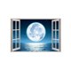 thumbnail image 1 of 40x60cm (el diagrama del producto es el diagrama principal) Calcomanía de ventana de simulación - Calcomanía de paisaje de pared 3D Póster de paisaje Decoraciones Decoración de sala de estar Baño Dor, 1 of 5
