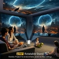 thumbnail image 5 of Projector Portable with 270 °   Rotatable Stand, Full HD 1080P Support 4K for Home Theater Outdoor Camping, 5 of 9