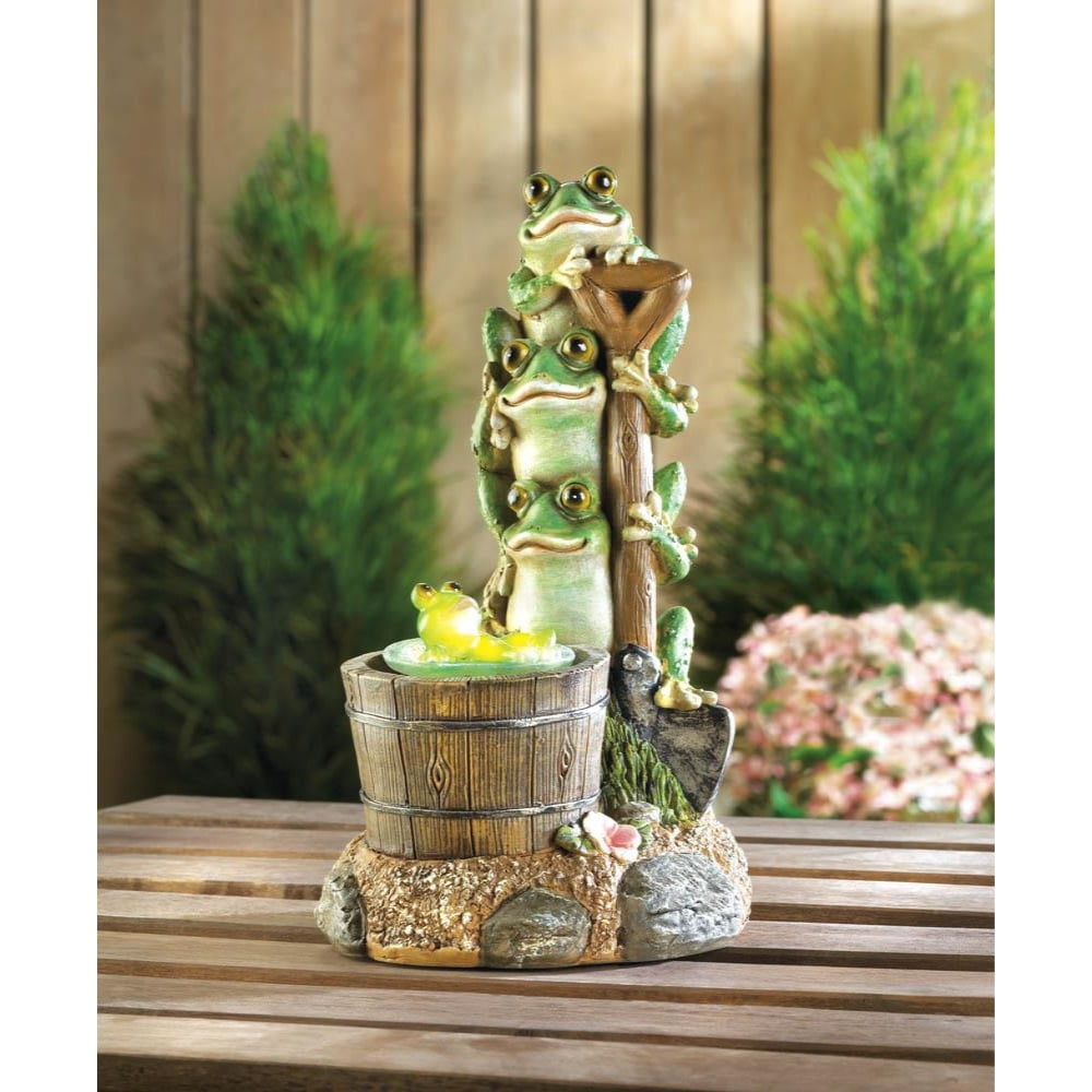 Solar Rotating Frog Garden Decor Walmart Canada