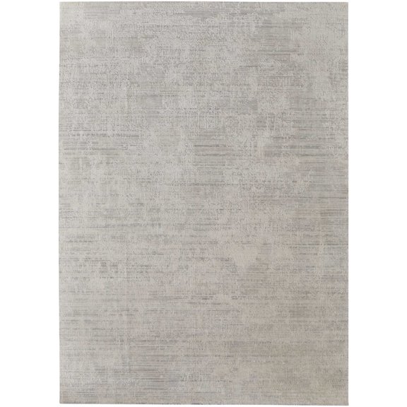 Feizy Eastfield Modern Abstract, Ivory, 2' x 3' Accent Rug Sheen Handmade Casual Distressed Floor Rug for Living room Bedroom