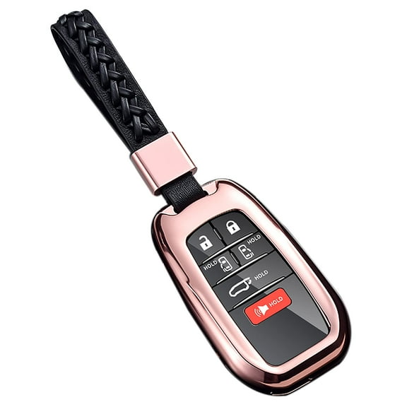 Key Fob Cover Case for Toyota Sienna 2021 Metal Smart Key Protection Holder Shell,Compatible for 2021 RAV4 Prime