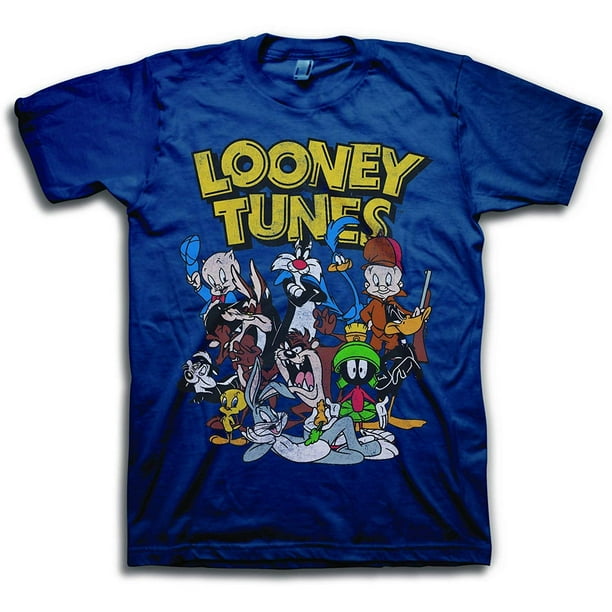 blue looney tunes shirt