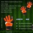 thumbnail image 3 of Jokapy Youth Goalkeeper Gloves, Anti-Slip Soccer Goalie Gloves for Kids, Orange, 3 of 10