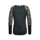 thumbnail image 5 of Moda mujer manga larga cuello en V estampado encaje Pachwork Casual Tops camiseta blusa Pompotops  gfhjh18144, 5 of 5