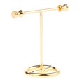 thumbnail image 4 of Yinanstore Chic Alloy Bar Wooden Base Jewelry Display Stand Earrings Hanging Rack Alloy Jewelry Rack Display Holder Stand for Shop Counter Showing , Golden StyleB-Small Size, 4 of 6