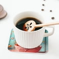 thumbnail image 4 of Kdxio Floating Colorful Cereal Funny Coasters,4 Pcs Leather Coasters,Housewarming Gifts,Protect Furniture from Water Marks Scratch and Damage, 4 of 6