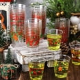 thumbnail image 3 of 60 Pcs Christmas Ugly Sweater Plastic Shot Glasses 1.7 oz Disposable Mini Christmas Shot Cups Bulk Xmas Tree Reindeer Gingerbread Snowman Drinking Cups for Holiday Party Supplies Decoration, 3 of 7
