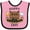 Pink and Black, variant on Inktastic Happy Groundhog Day Cute Boys or Girls Baby Bib