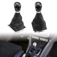 thumbnail image 2 of 1pc Car 5/6 Speed Shift Gear Knob With Leather Boot For Ford For Focus MK2 C-Max Kuga For Mondeo S-Max Transit Tourneo / Custom, 2 of 7