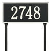 Personalized Whitehall Products Hartford 1-Line Standard Lawn Plaque in Black/White