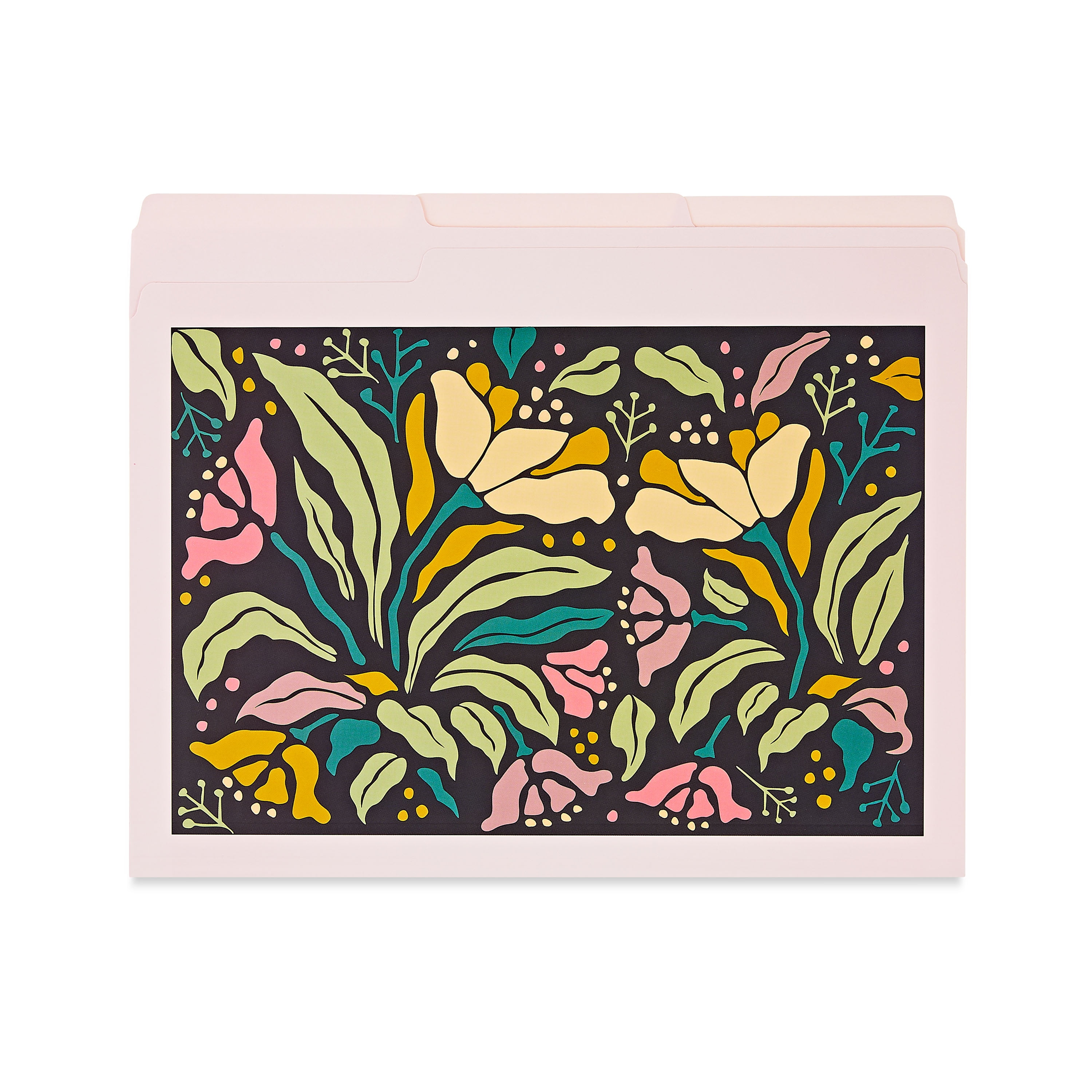 (2 pack) Pen+Gear 3-Tab File Folders, Letter Size, Multi-Color Floral, 9 Count, 9.5"x11.6"