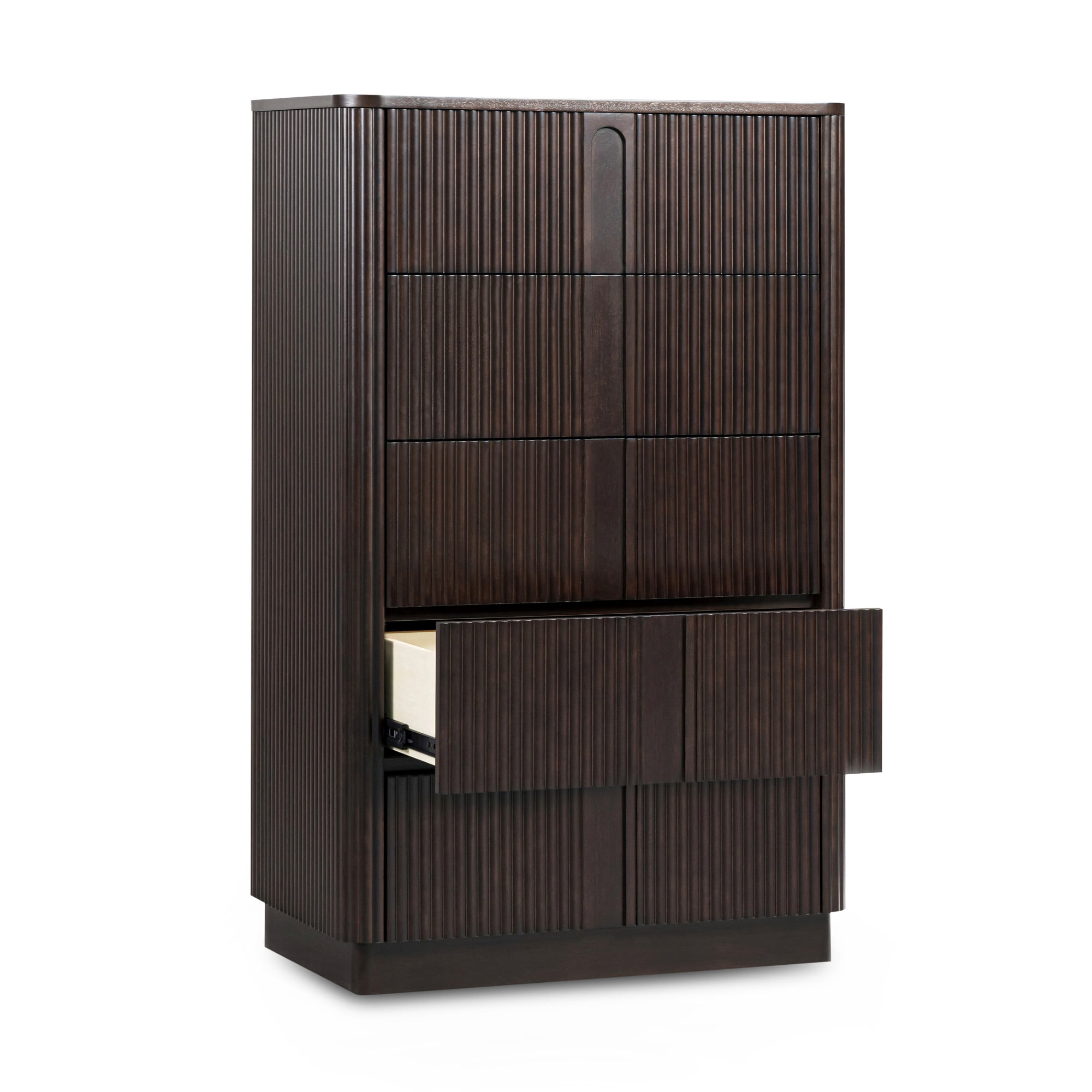 Teamson Home Potomac Modern 5-Drawer Dresser with Push-to-Open Storage, Soft Corners & Solid Wood Frame