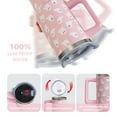 thumbnail image 4 of 40 Oz Tumbler with Handle and Straw, Cute Stainless Steel Double Walled Vacuum Insulated Cup, Holiday Gifts for Women Girls, 4 of 7