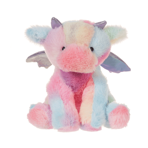 Apricot Lamb Colorful Dragon Stuffed Animals for Kids 7.9 Inches
