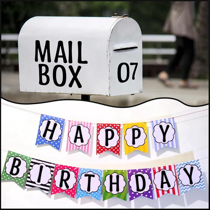 48 Sheets Large Letter Stickers 4 Inch Alphabet Number Letter Stickers Vinyl Self Adhesive Stickers Letters