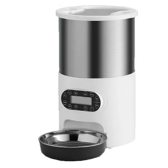 3L Automatic Cats Dispenser Smart Cat Dog Food Feeder Single Stainless Steel Bowls Pets Feeding for Dry Foods