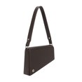 thumbnail image 2 of Triangular Geometric Under Arm Hobo Bag - PU Vegan leather - Brown, 2 of 7
