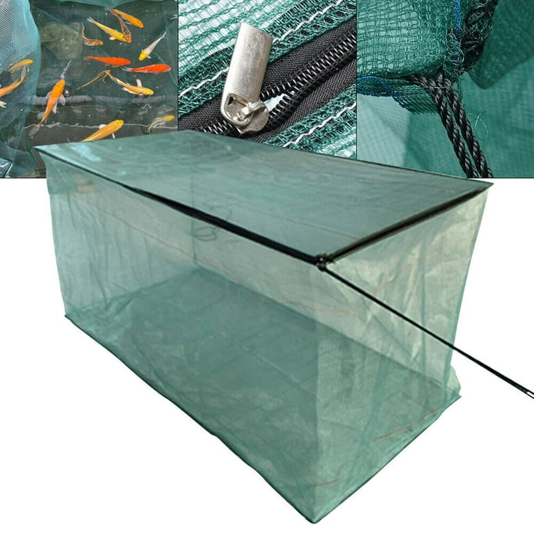 Aquaculture Fish Cast Cage Net Trap Non-toxic Breeding Nest Fishing 2*2*1m  Culture Cage - Walmart.com