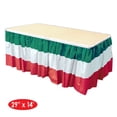 thumbnail image 2 of Beistle Red, White and Green Table Skirting, 29" x 14', 2 of 3