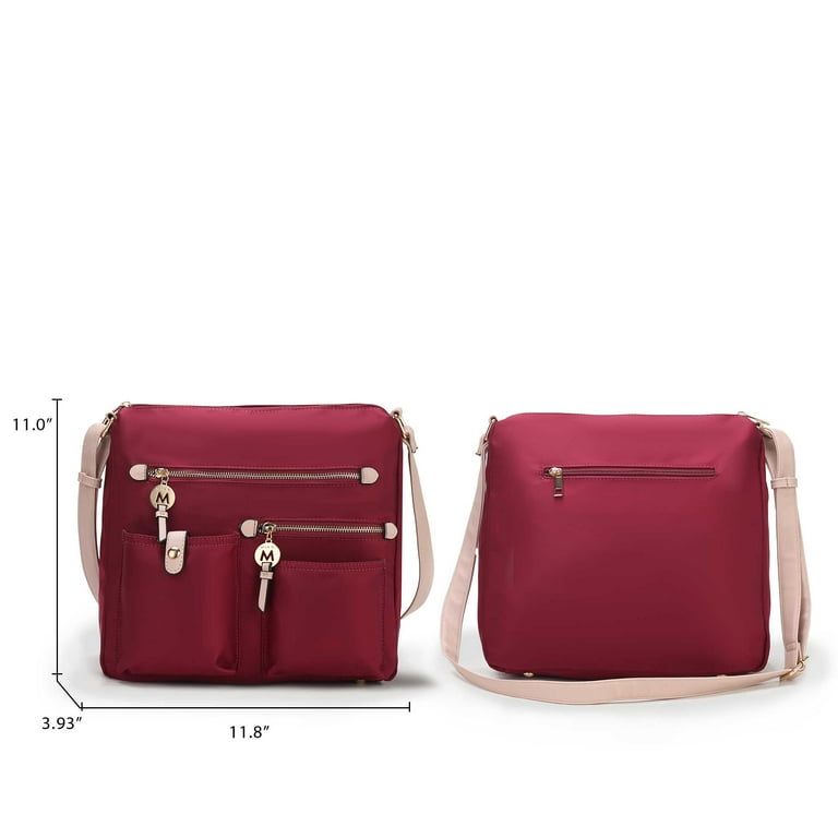 MKF Collection Serena Women’s Shoulder Bag Color-Block Nylon – Lightweight, Stylish, and Functional by Mia K - Olive Mustard MKF Collection Serena Women’s Shoulder Bag Color-Block Nylon – Lightweight, Stylish, and Functional by Mia K - Olive Mustard