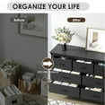 thumbnail image 5 of Modern 7-Drawer Dresser with Anti-Tipping Device & Storage Organizer - Black, 5 of 11