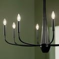 thumbnail image 4 of 52526BK Kichler Lighting Deela - 8 Light Chandelier-27 Inches Tall and 36 Inches Wide-Black Finish, 4 of 20