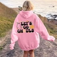 thumbnail image 2 of WEAIXIMIUNG Sweat à Capuche pour Femmes Mode Décontractée Lettres Imprimées devant et derrière Sweat à Capuche Décontracté Ample, 2 of 7